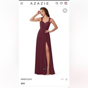 Cabernet Azazie Julie Bridesmaid dress